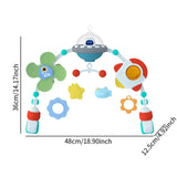 Maxbell Pram Toys Pram Pram with Rattle Toy for Infants Boys Girls Shower Gifts