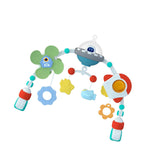 Maxbell Pram Toys Pram Pram with Rattle Toy for Infants Boys Girls Shower Gifts