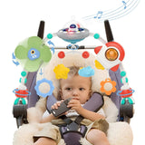 Maxbell Pram Toys Pram Pram with Rattle Toy for Infants Boys Girls Shower Gifts