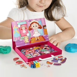 Maxbell Magnetic Puzzle Set Fine Motor Skill Educational Sensory Block Matching Toys Princess Dressup
