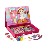 Maxbell Magnetic Puzzle Set Fine Motor Skill Educational Sensory Block Matching Toys Princess Dressup