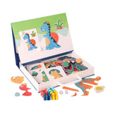 Maxbell Magnetic Puzzle Set Fine Motor Skill Educational Sensory Block Matching Toys Dinosaur
