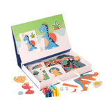 Maxbell Magnetic Puzzle Set Fine Motor Skill Educational Sensory Block Matching Toys Dinosaur