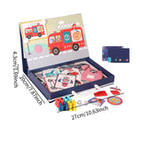Maxbell Magnetic Puzzle Set Fine Motor Skill Educational Sensory Block Matching Toys Transportation