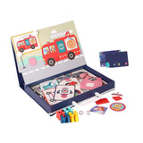Maxbell Magnetic Puzzle Set Fine Motor Skill Educational Sensory Block Matching Toys Transportation