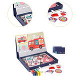 Maxbell Magnetic Puzzle Set Fine Motor Skill Educational Sensory Block Matching Toys Transportation
