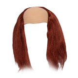 Maxbell Balding Cap Wig Easy to Care Costume Party Wig for Role Playing Party Favors Red
