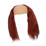 Maxbell Balding Cap Wig Easy to Care Costume Party Wig for Role Playing Party Favors Red