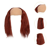 Maxbell Balding Cap Wig Easy to Care Costume Party Wig for Role Playing Party Favors Red