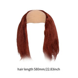 Maxbell Balding Cap Wig Easy to Care Costume Party Wig for Role Playing Party Favors Red