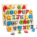 Maxbell Wooden Puzzle for Kids Board Game for Children Boys Girls Ages 3 4 5 and up Alphabet