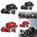 Maxbell RC Winch Remote Controller System Replacements for 1:10 RC Hobby Car Crawler Black