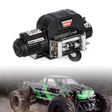 Maxbell RC Winch Remote Controller System Replacements for 1:10 RC Hobby Car Crawler Black