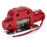 Maxbell RC Winch Remote Controller System Replacements for 1:10 RC Hobby Car Crawler Red