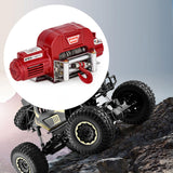 Maxbell RC Winch Remote Controller System Replacements for 1:10 RC Hobby Car Crawler Red