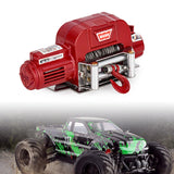 Maxbell RC Winch Remote Controller System Replacements for 1:10 RC Hobby Car Crawler Red