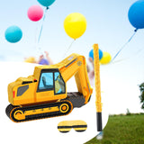 Maxbell Excavator Piñata Fun Events Indoor Outdoor Decoration with Blindfold and Bat