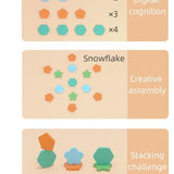 Shape Color Recognition Matching Puzzle Early Educational Toys for Baby Kids