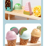 Ice Cream Shop Toys Kitchen Set Food Toys Set for Kids Age 2-4 Holiday Gifts