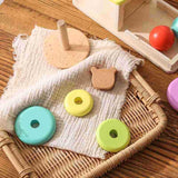 Maxbell Wooden Toys Set Developmental Family Problem Solving for Girls Kids Children Without Ball