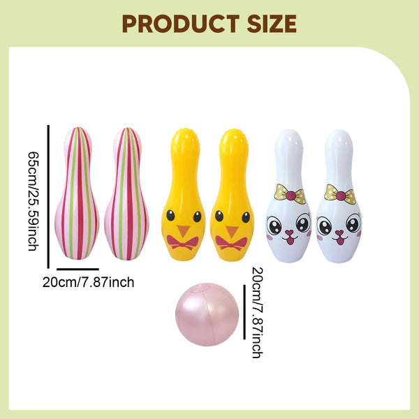 ⚡️Buy Maxbell Inflatable Bowling Set Toys Ball and Bowling Pins for ...