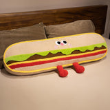 Maxbell Funny Throw Pillow Decorative Food Plush Toy Chair Gift Soft Stuffed Cushion Hamburger 60cm