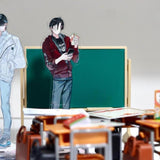 Maxbell Dollhouse Blackboard Desk and Chair Model 1/12 Scale Scene Micro Scene Decor