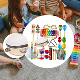 Wooden Percussion Instruments Toy Xylophone Toys for Children Preschool Baby