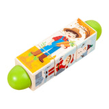 Rotating Block Learning Educational Toy for Kindergarten 1-3 Birthday Gifts