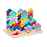 Wooden Sorting Stacking Toy Wooden Stacking Toys for Preschool Children Kids