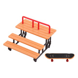 Finger Skateboard Stepped Ramp Set Portable for Kids Adults Ages 5+ Children Style A