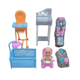 Baby Doll Accessories Set Collectible Playhouse Toy Cute Dollhouse Furniture