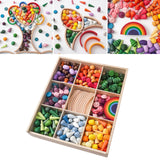 Wooden Building Blocks Hand Eye Coordination Kids Building Toys for Children