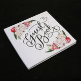 Luxury Flower Guest Book Wedding Party Guest Signature Keepsake