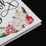 Luxury Flower Guest Book Wedding Party Guest Signature Keepsake