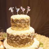 Maxbell 120pcs Set Flower Fairy Pixie Cupcake Cake Topper Pick Party Cake Decor