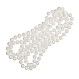 Retro Long White Pearls Necklace Flapper Charleston Party Fancy Dress Costume