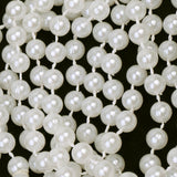 Retro Long White Pearls Necklace Flapper Charleston Party Fancy Dress Costume