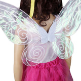 Cute Girls Kids Shiny Color Changing Butterfly Angel Fairy Wings Party Dress Up