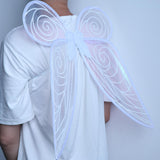 Cute Girls Kids Shiny Color Changing Butterfly Angel Fairy Wings Party Dress Up