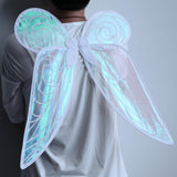 Cute Girls Kids Shiny Color Changing Butterfly Angel Fairy Wings Party Dress Up