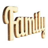 Maxbell 20 Pieces Natural Family Wooden Craft Cut Wooden Pieces Card Making DIY