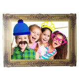 Maxbell Vintage Selfie Photo Frame + 10 Pieces Thumb Photo Booth Props Wedding Proms Kids Party - Aladdin Shoppers