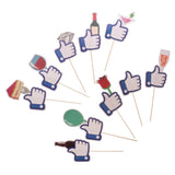 Maxbell Pack of 10 Thumb ''Like'' Photo Booth Props for Wedding Birthday Party Decoration - Aladdin Shoppers
