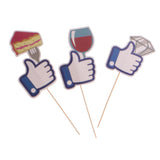 Maxbell Pack of 10 Thumb ''Like'' Photo Booth Props for Wedding Birthday Party Decoration - Aladdin Shoppers