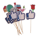 Maxbell Pack of 10 Thumb ''Like'' Photo Booth Props for Wedding Birthday Party Decoration - Aladdin Shoppers
