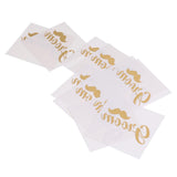 Maxbell Maxbell 10xMetallic Gold Team Bride Tribe Temporary Tattoos Sticker Wedding Favor 4