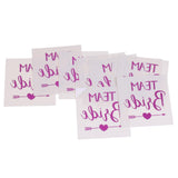 Maxbell Maxbell 10x Purple Team Bride Tribe Temporary Tattoos Wedding Sticker Team Bride1