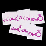 Maxbell Maxbell 10x Purple Team Bride Tribe Temporary Tattoos Wedding Sticker OMG