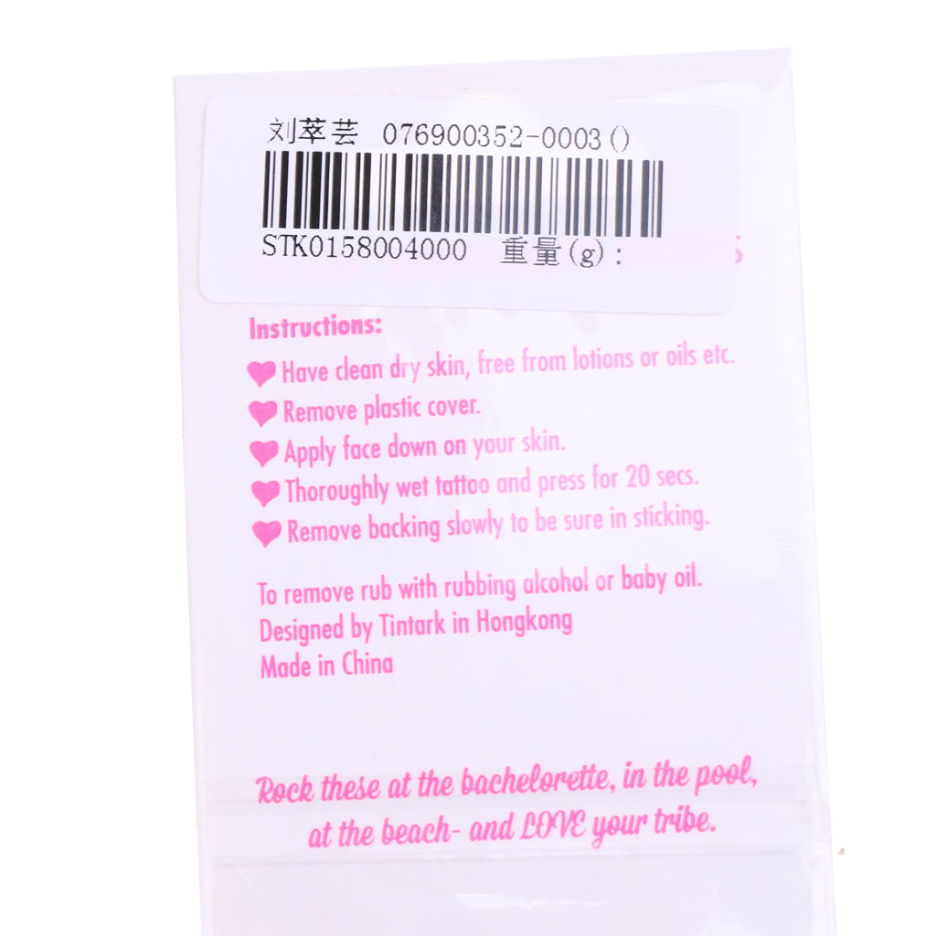 Maxbell Maxbell 10x Purple Team Bride Tribe Temporary Tattoos Wedding Sticker Love